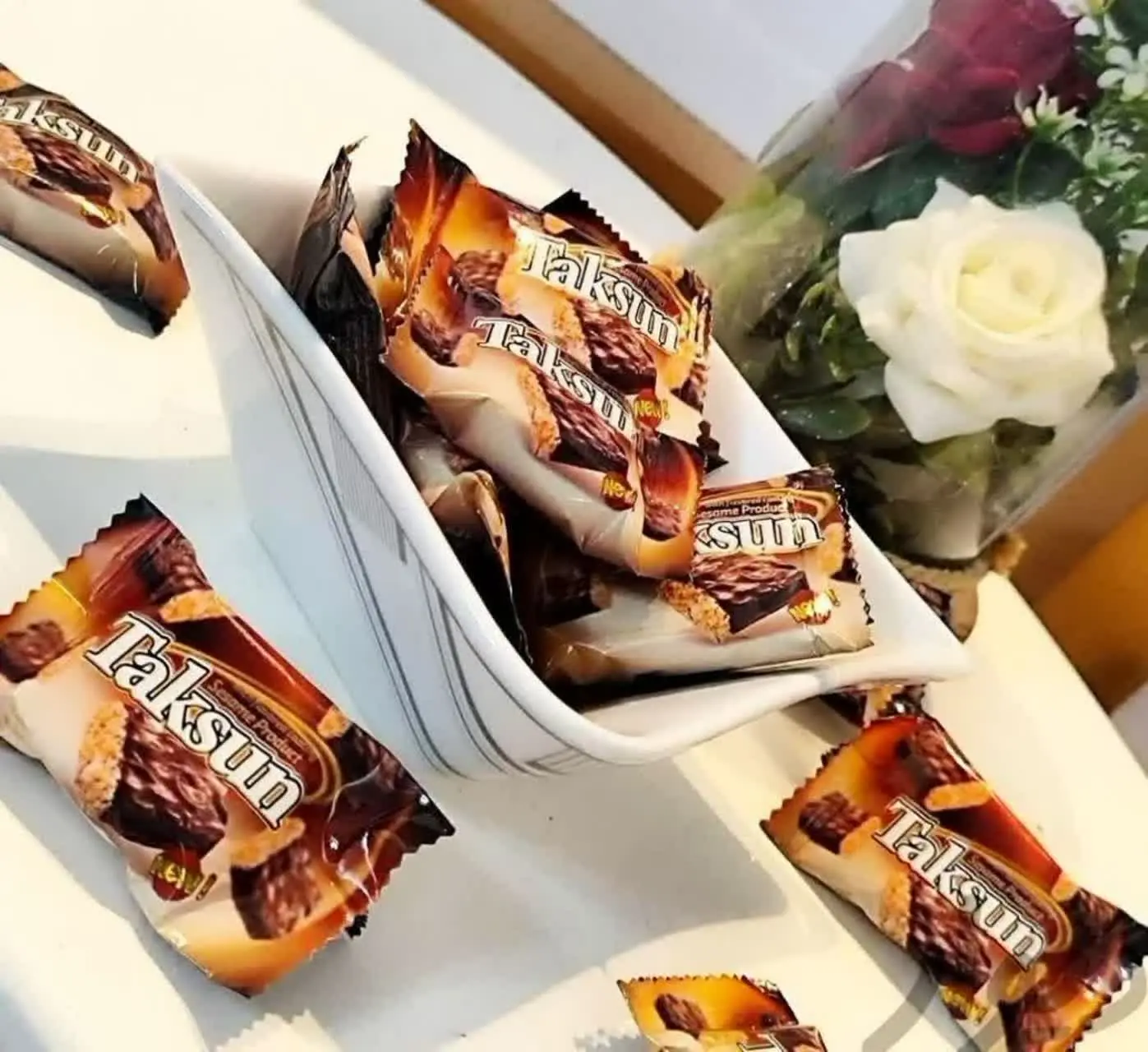 ✨#شکلات_کنجدی_تکسان
