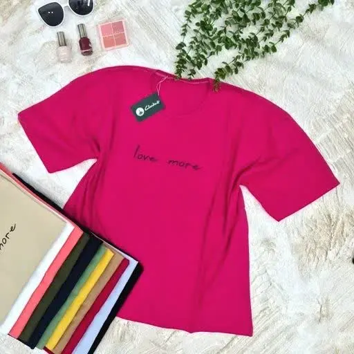 تیشرت باکسی love more