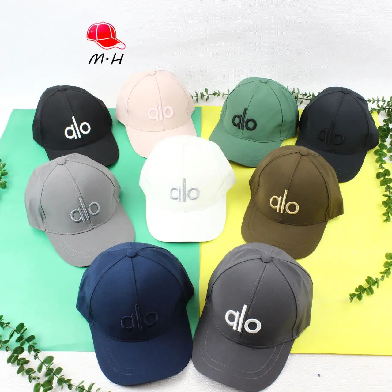 کلاه گلدوزی alooدرجه یک رنگی 👌💯
