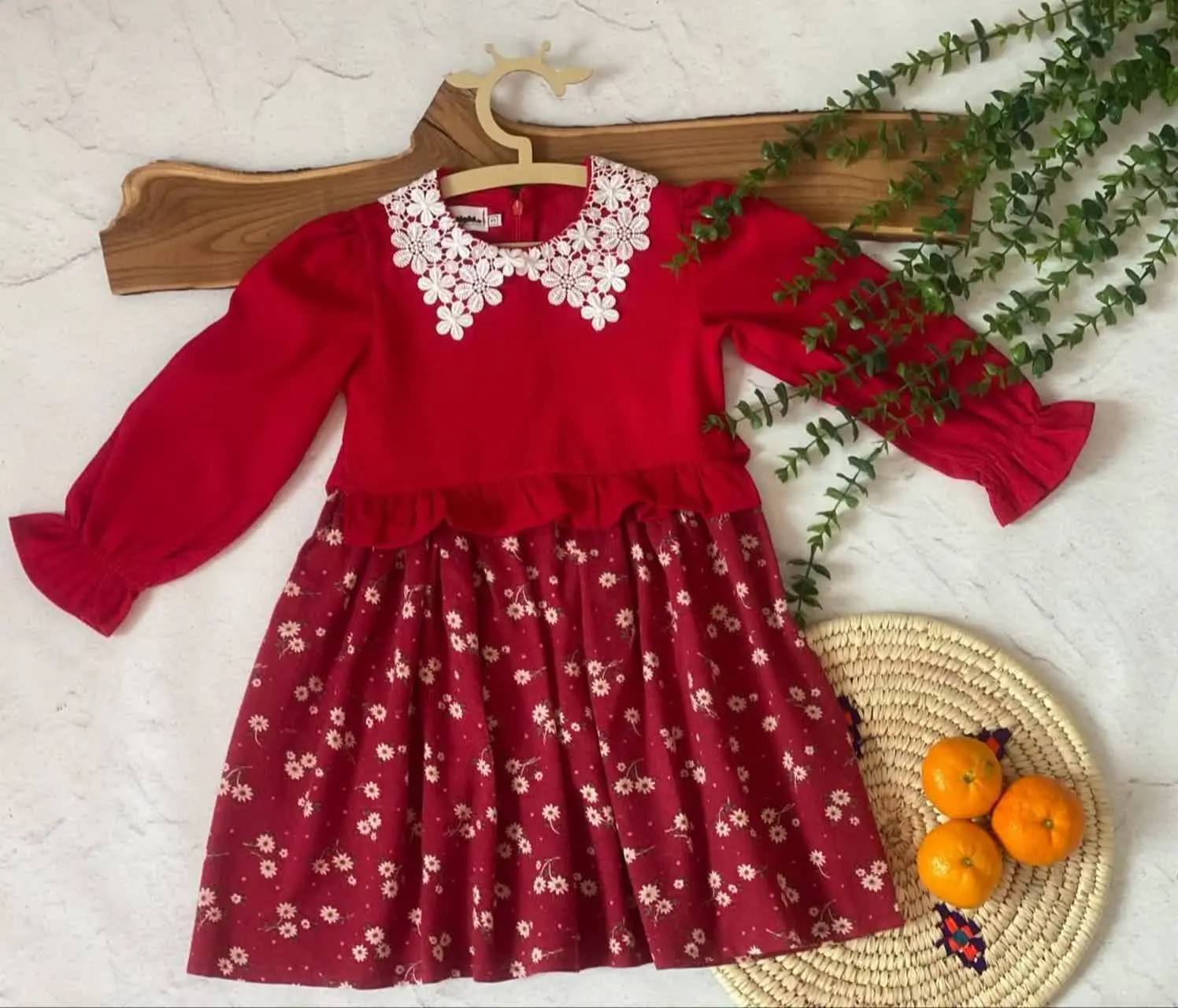 👚نام: پیراهن ترکیبی با طرح‌های جدید گلدار🌹🌹🌹
