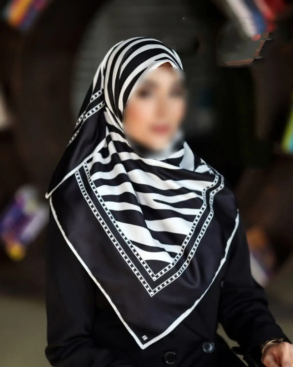 روسری ابریشم کجراه توییل