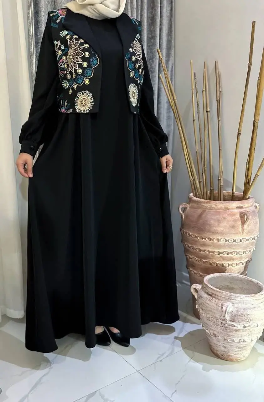 نام: مانتو عبایی و جلیقه تسنیم (دوتیکه) 
