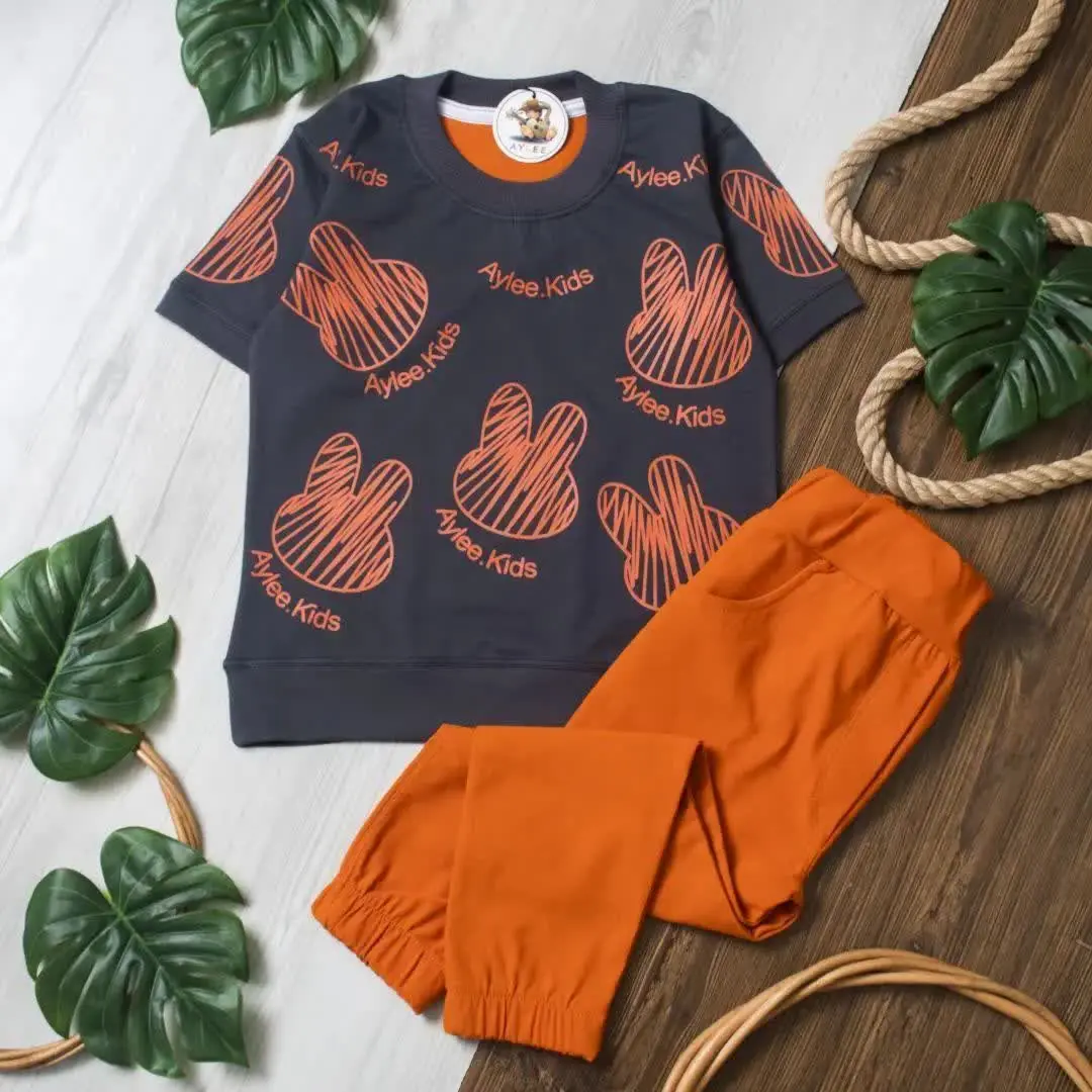 💐 تیشرت شلوار خرگوش خط خطی💐