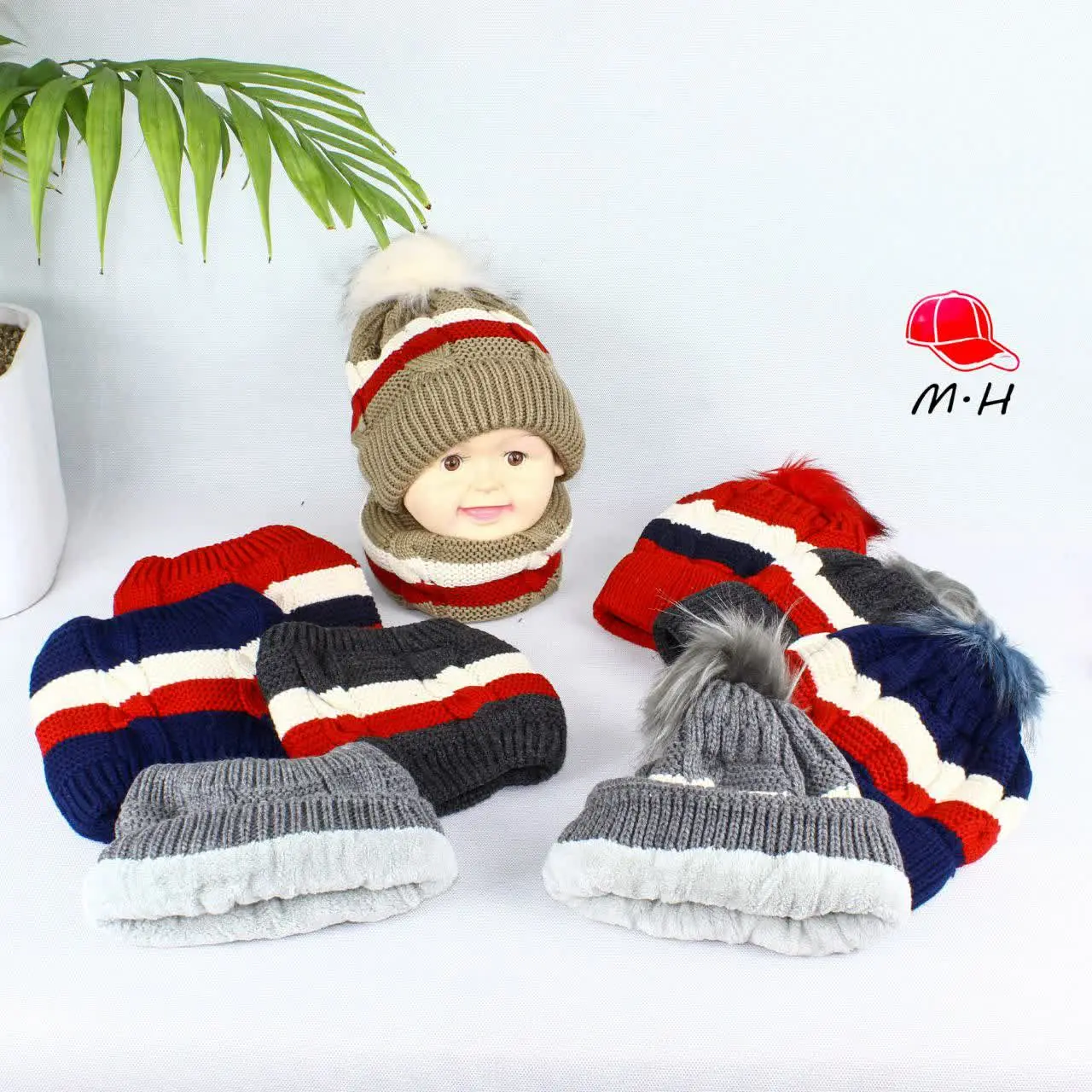 کلاه و شال رینگی ۲ رنگ امید 👌💯