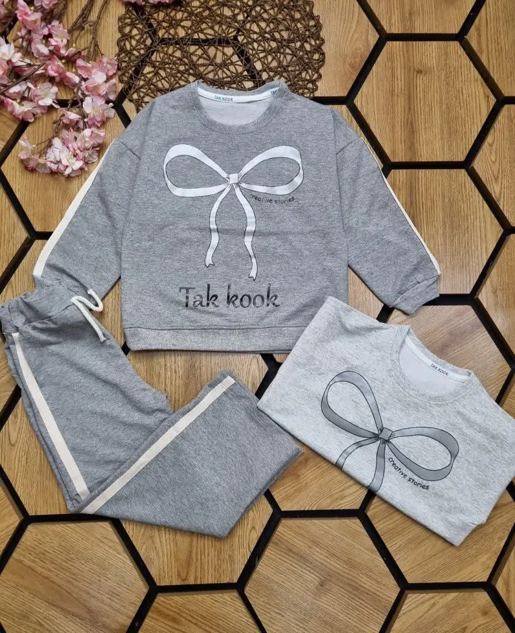 🍀بلوز با شلواربگ دخترانه 👧