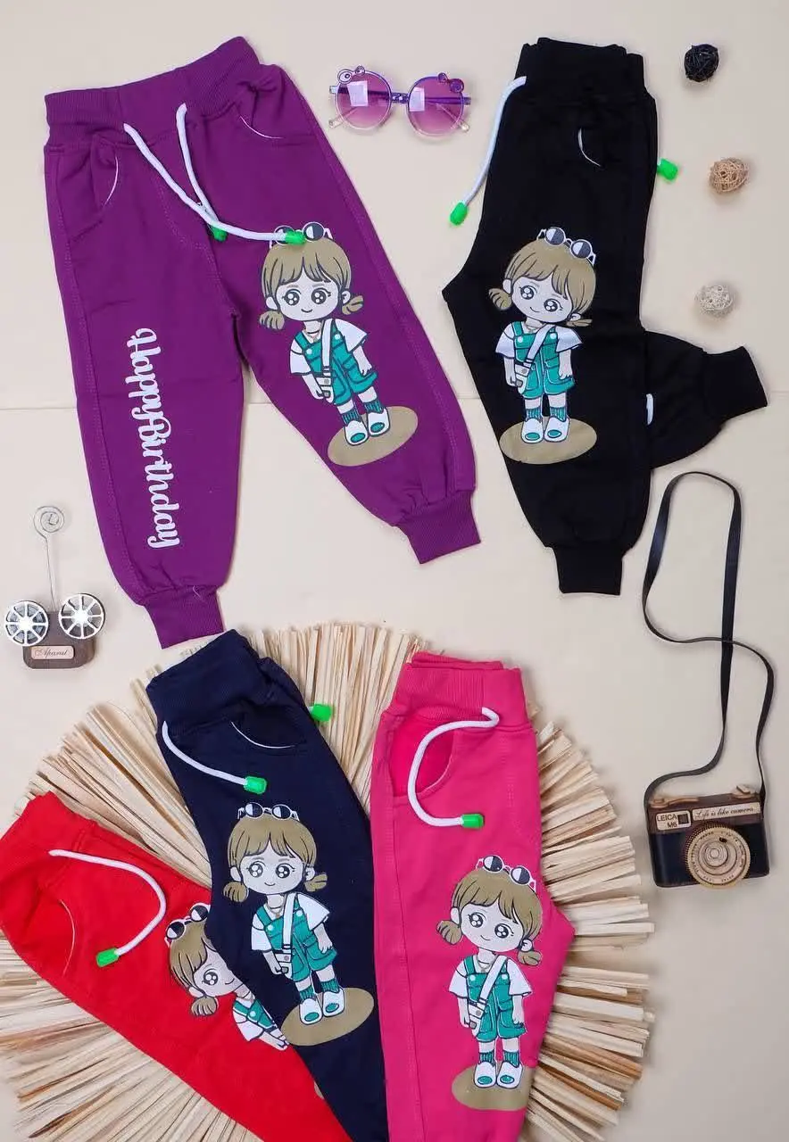 شلوار راحتی پنبه دخترانه
