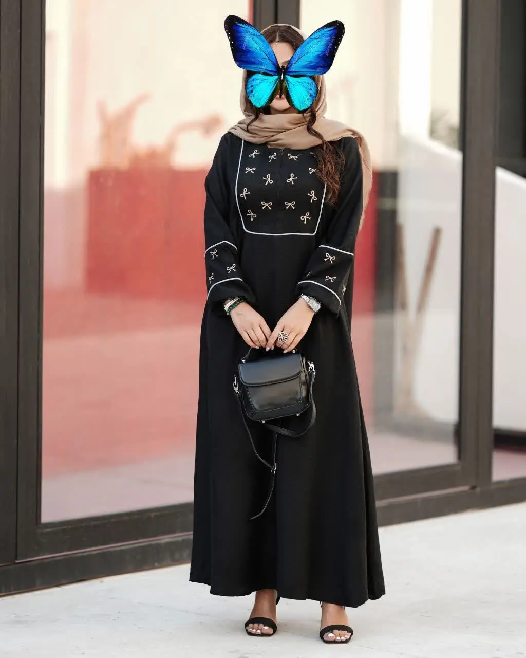 نام: مانتو عبایی ماربل 
