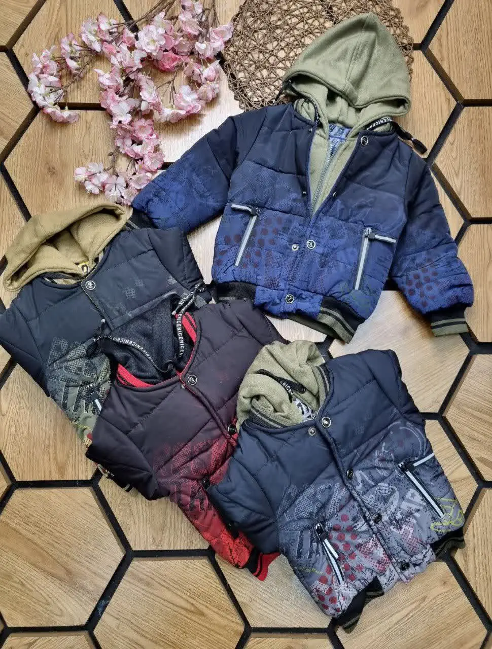 🎅کاپشن طرح دوتیکه پسرانه👦