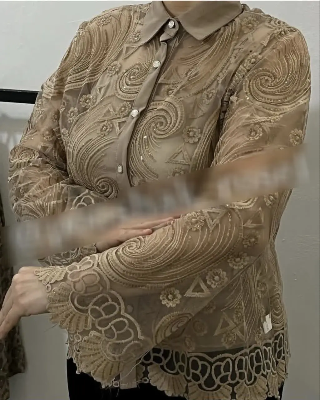 شومیز کاملا گیپور وارداتی😍
