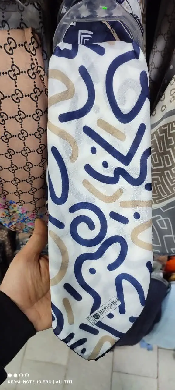 ✨روسری نخی دست دوز 
