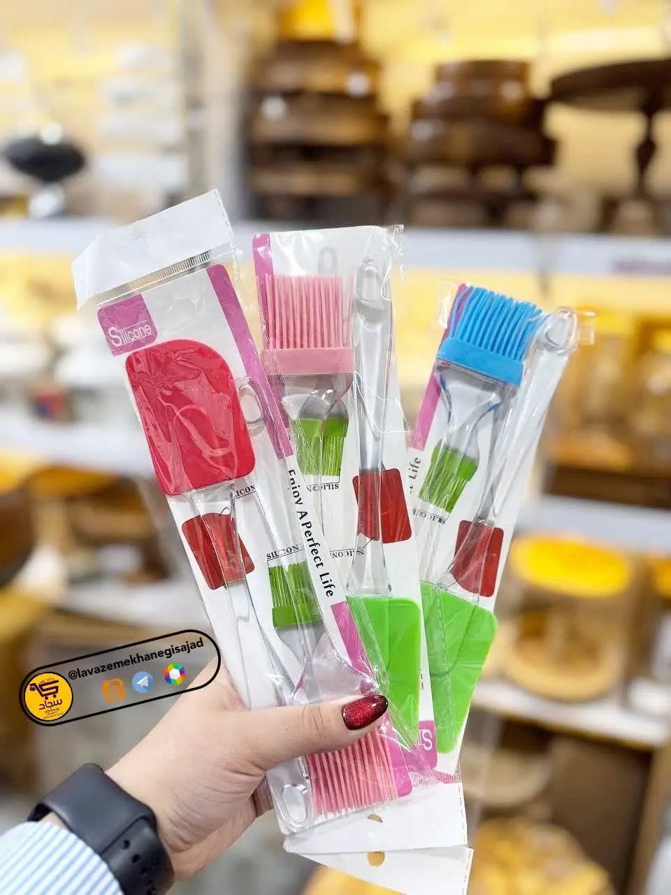 😍فرچه ولیسک جفتی سیلیکونی 🎀
