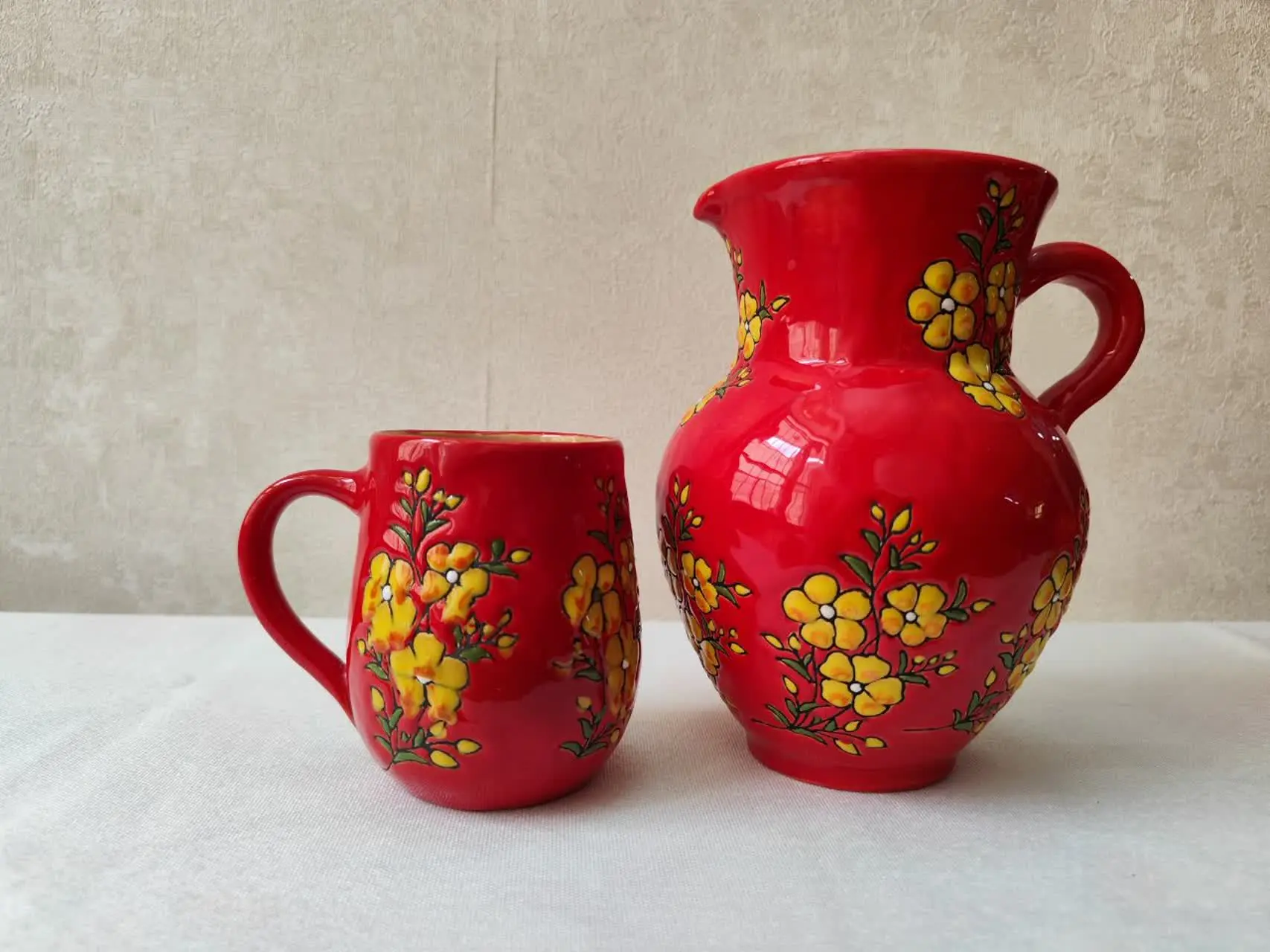 پارچ و لیوان میناکاری 💝