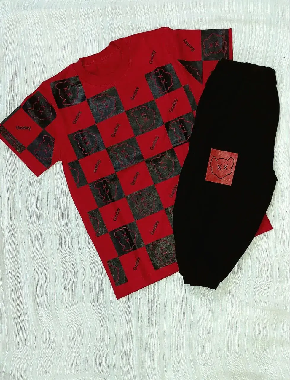 تیشرت شلوارک طرح ʚ Go day ɞ
