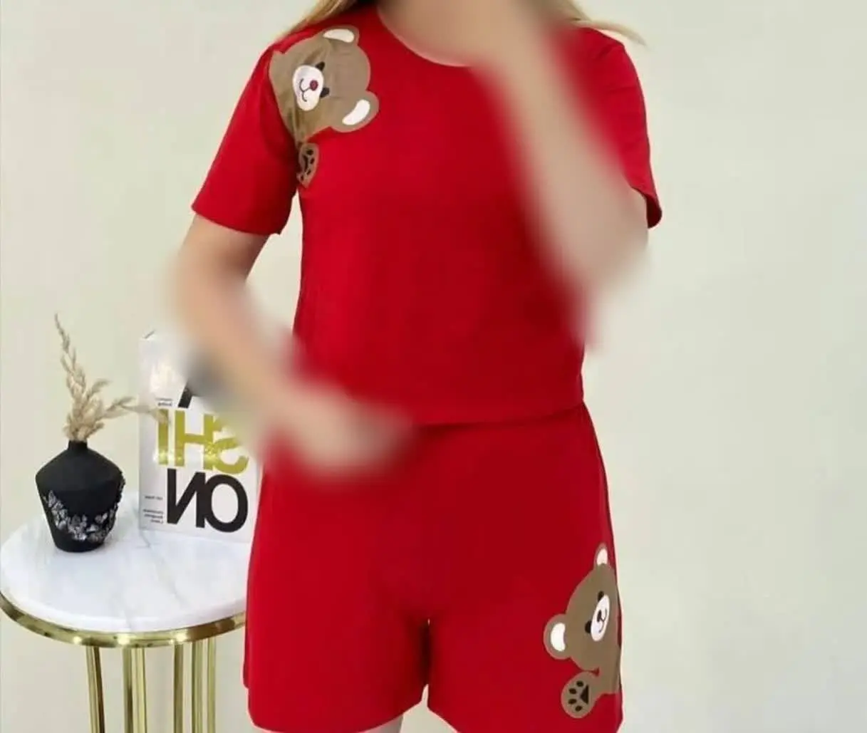 🔴کراپ شورتک خرسی
