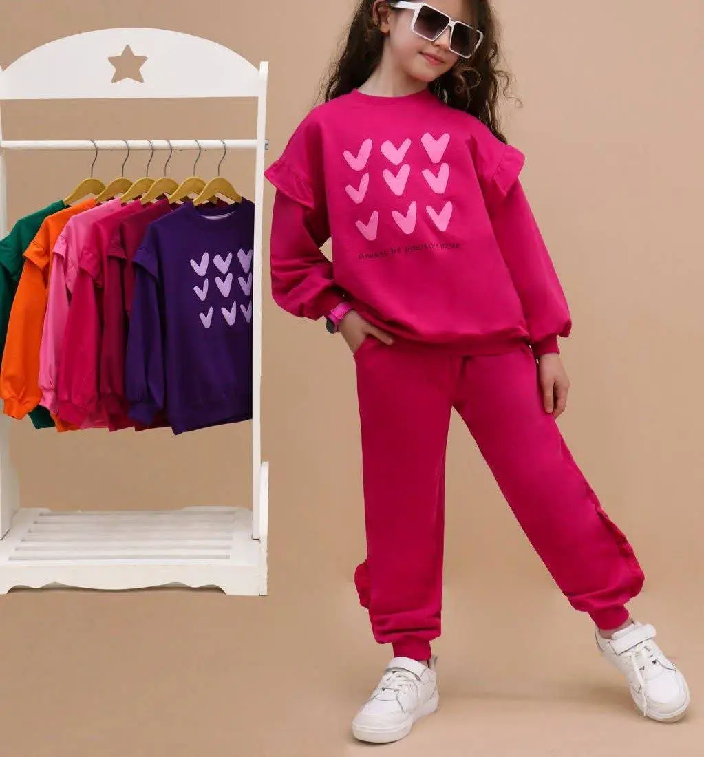 🧡🍁اسم: بلوز شلوار بگ استایل قلب NZDE🧡
