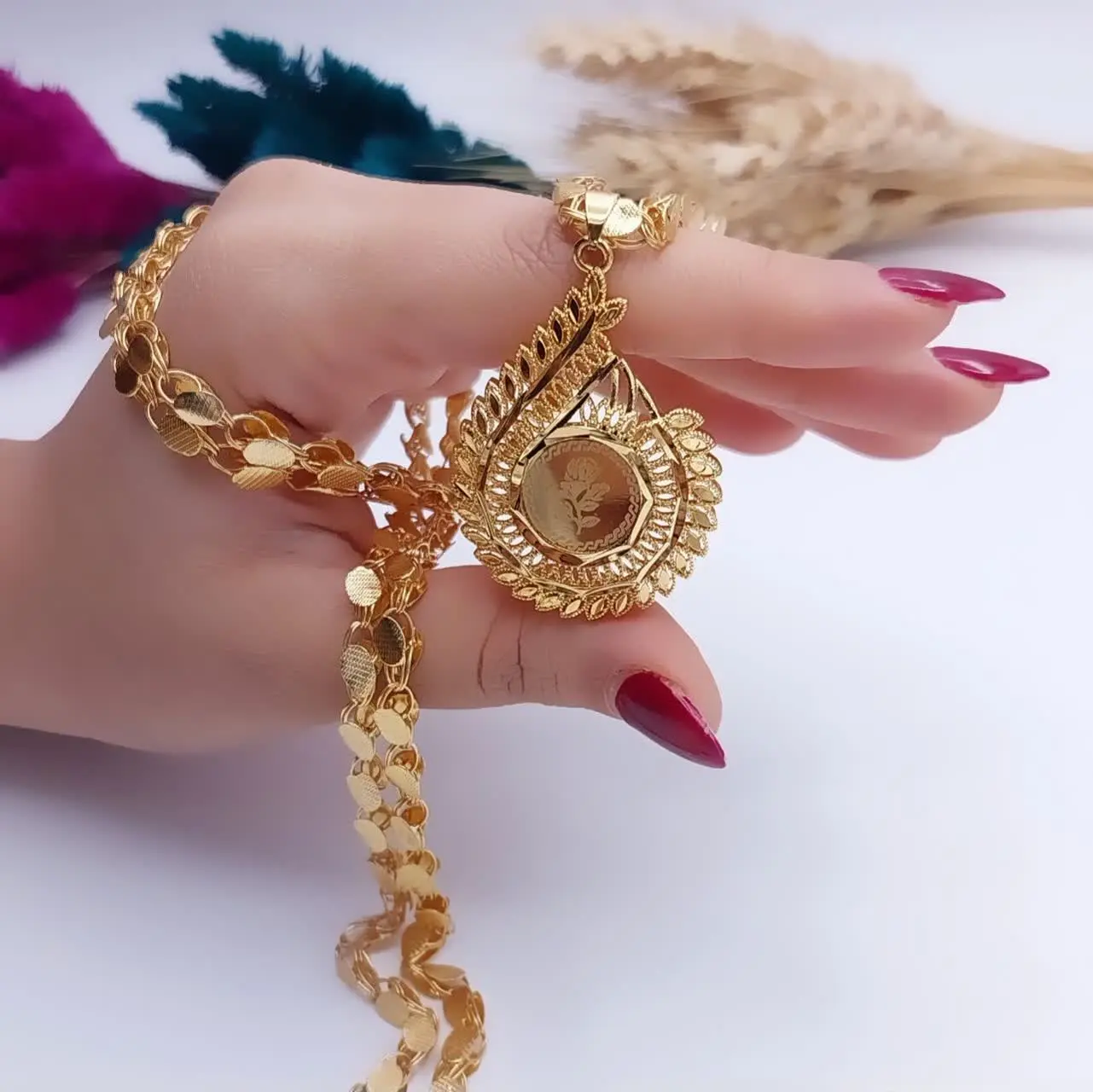 #پلاک بدون زنجیر طرح طلا کد ۱۵۳۲
