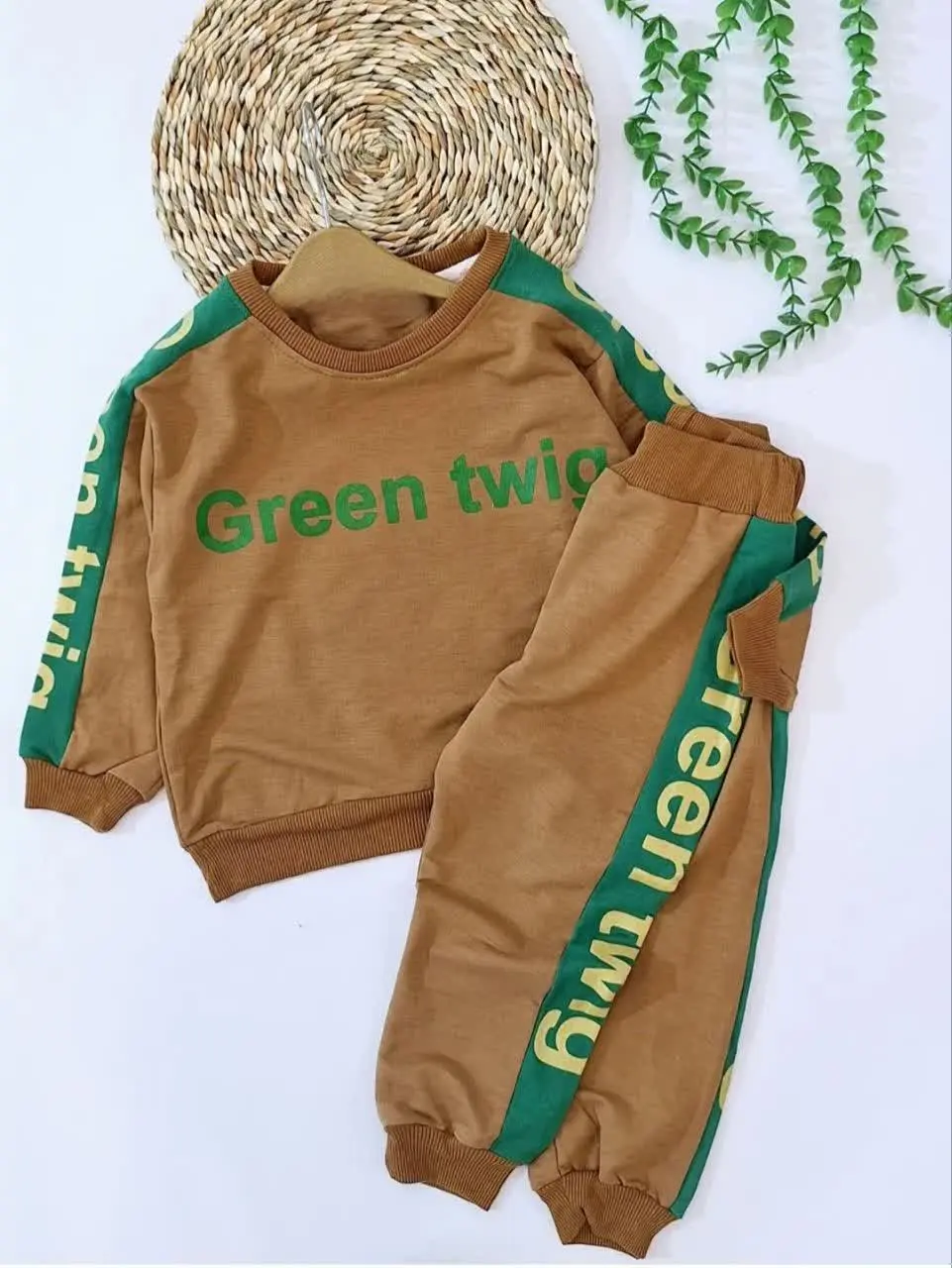 بلوز و شلوار اسپرت بچگانه گرین