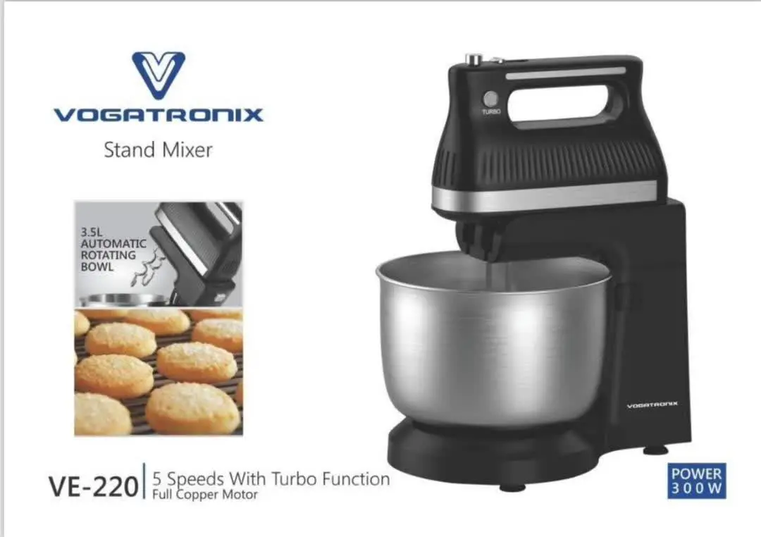 🧁🍰 همزن کاسه‌دار Vogati مدل ۲۲۰ | آماده برای تجربه آشپزی حرفه‌ای در خانه! 
