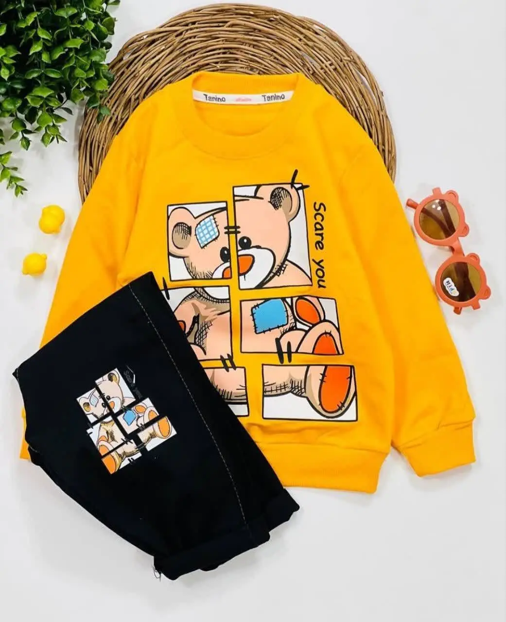 بلوز شلوار اسپرت خرسی ۱