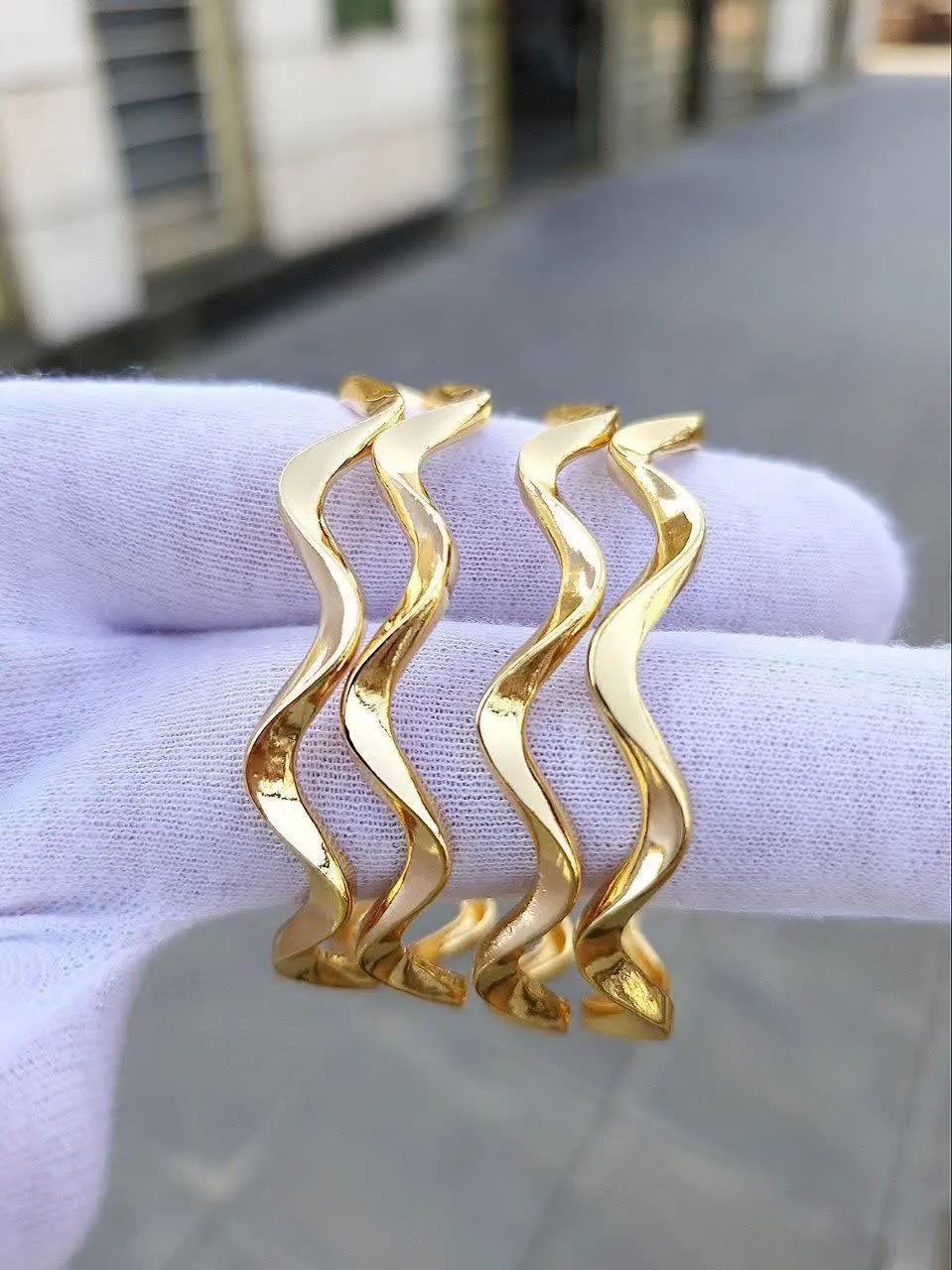 النگو موجی طرح طلا✨💥