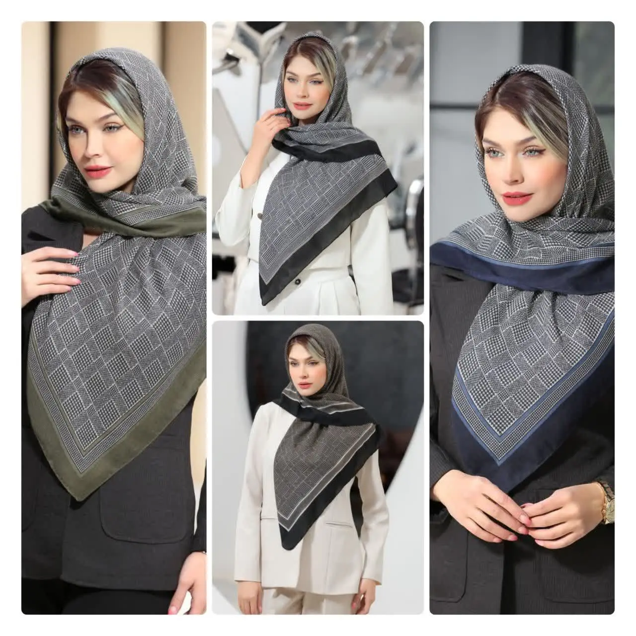 ♡ #روسری سیا اسکارف دوردوخت
