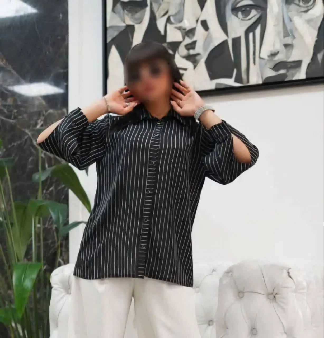 🍃شومیز دیپلمات 
