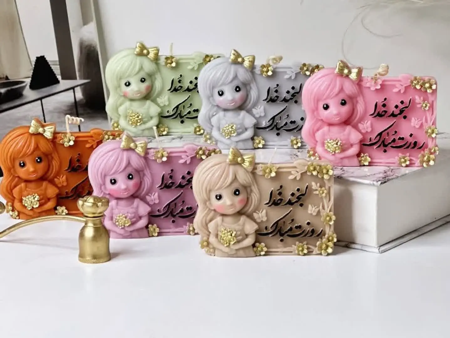 شمع کتیبه لبخند خدا🥰
