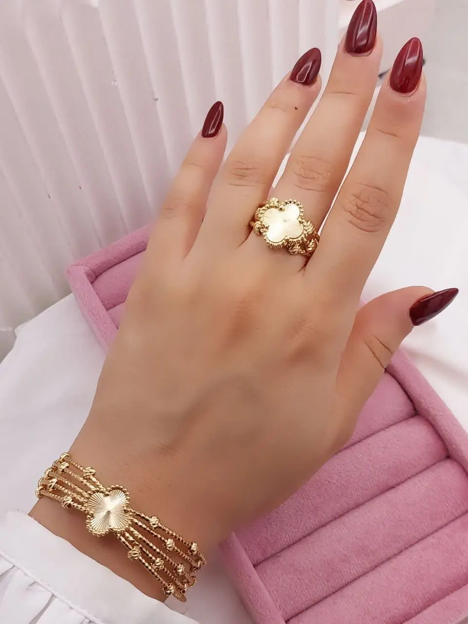 ست دستبند انگشتر ونکلیف جدید😍😍