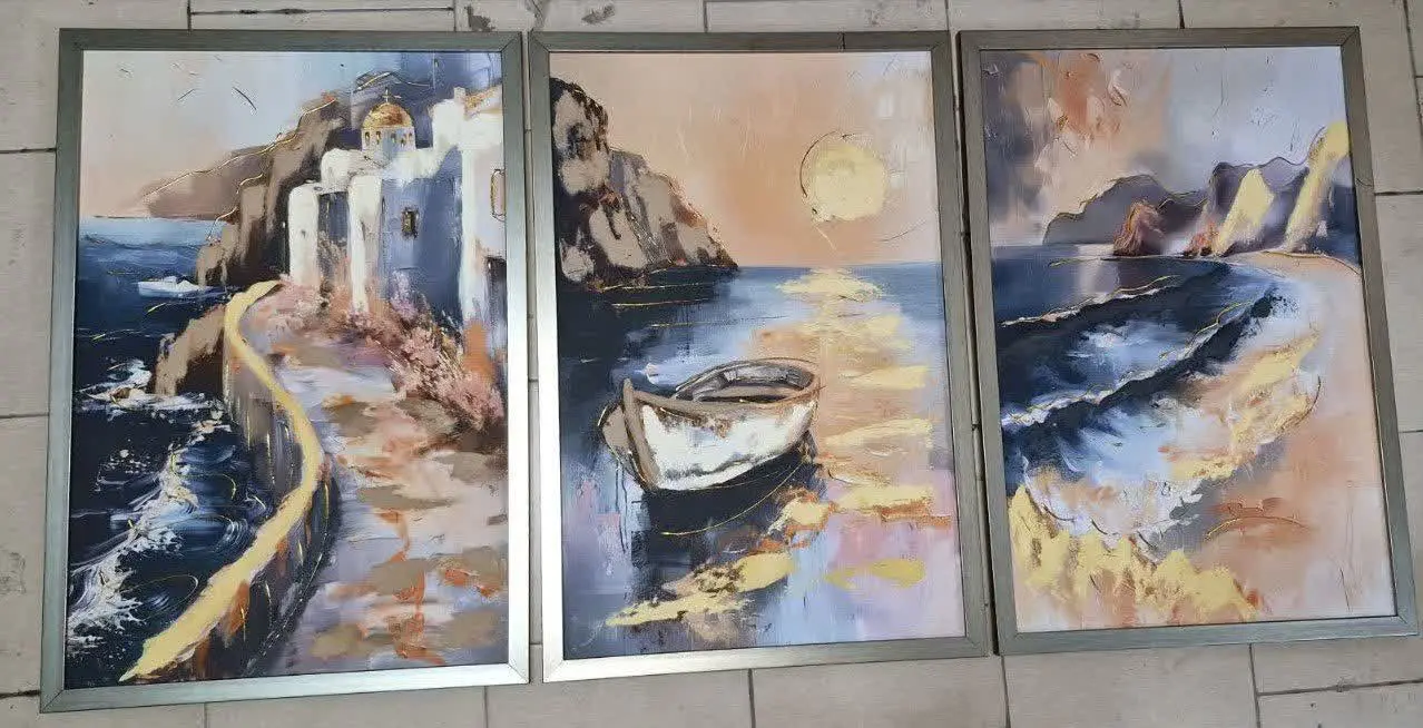 ست زیبای طرح دریا با ترکیب رنگ آبی
