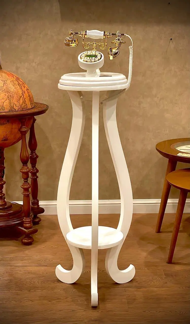 تلفن سه پایه سفید