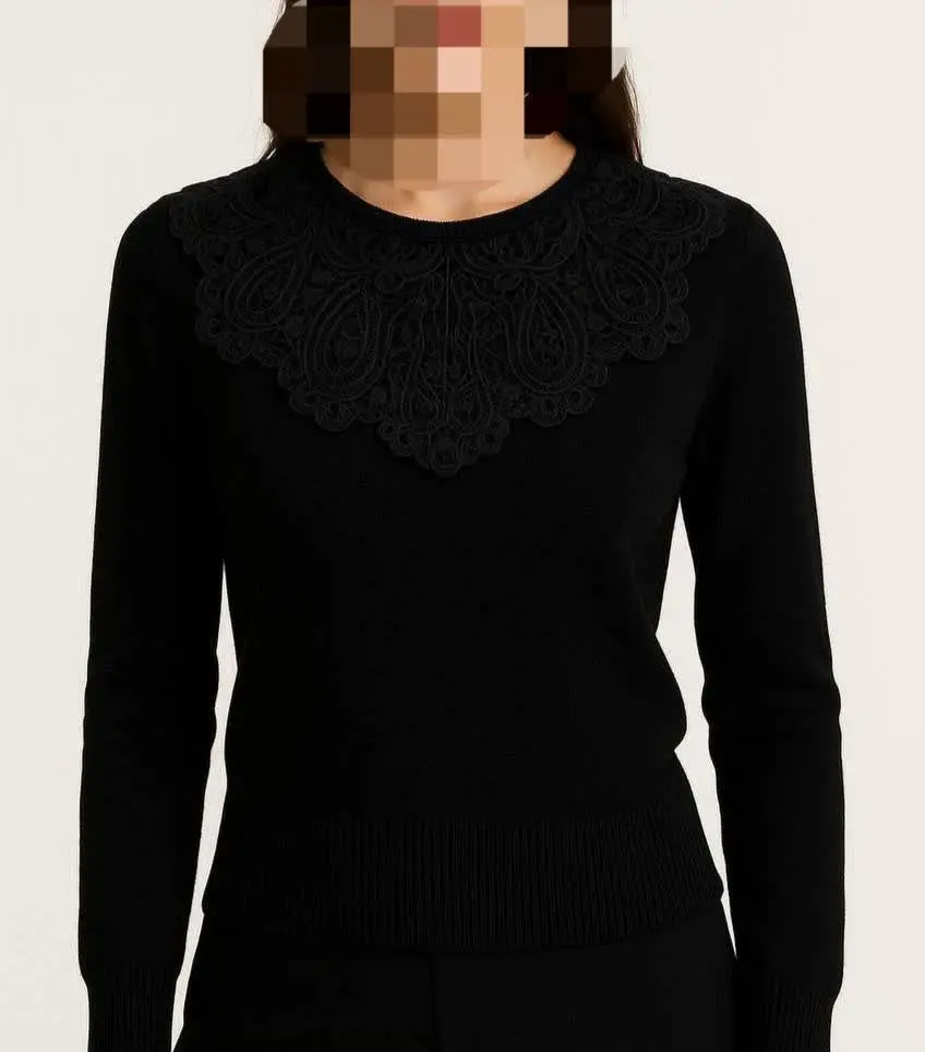 جنس: بافت لطیف با یقه گیپور