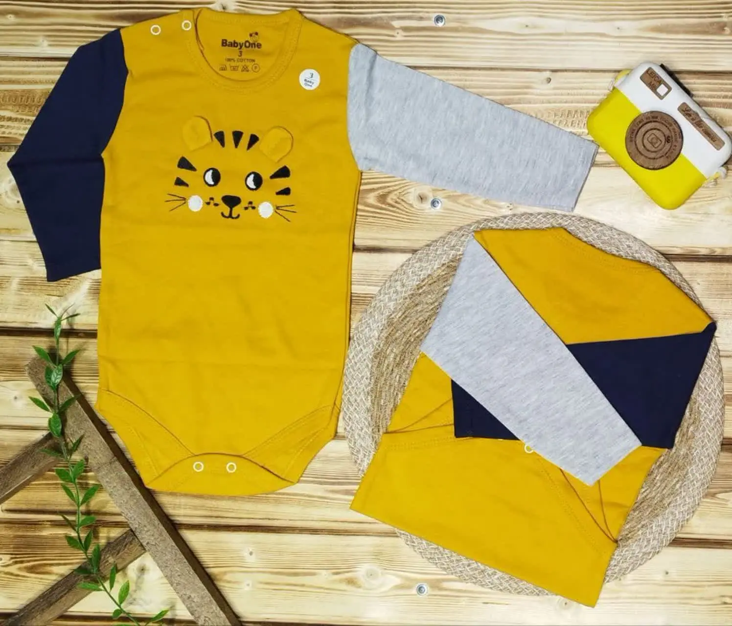 زیردکمه آستین بلند نوزادی😍
