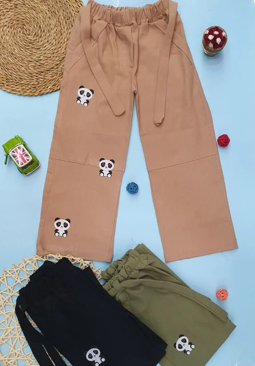 👖شلوار مام بگ طرح پاندا 
