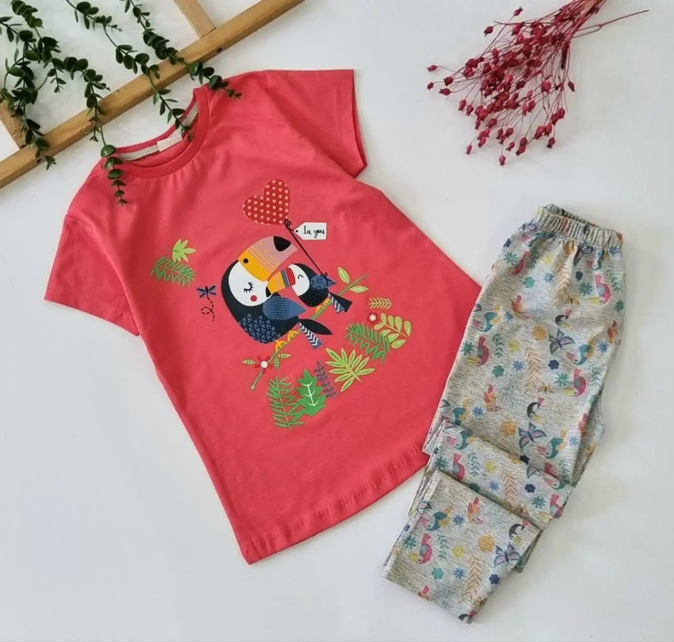 تیشرت شلوار دخترانه توکان
