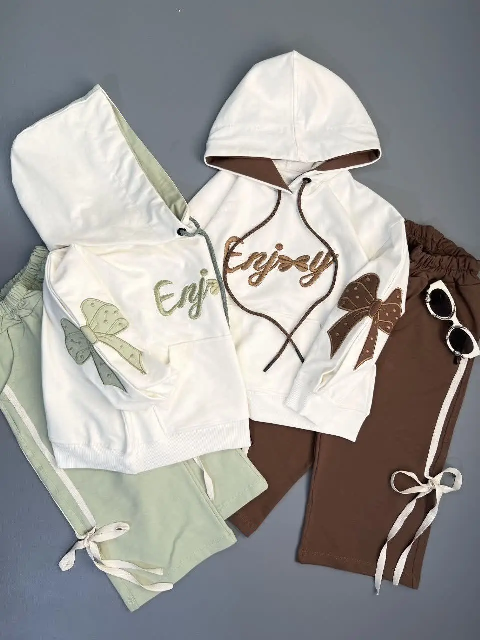 هودی شلوار دخترانه پاپیون