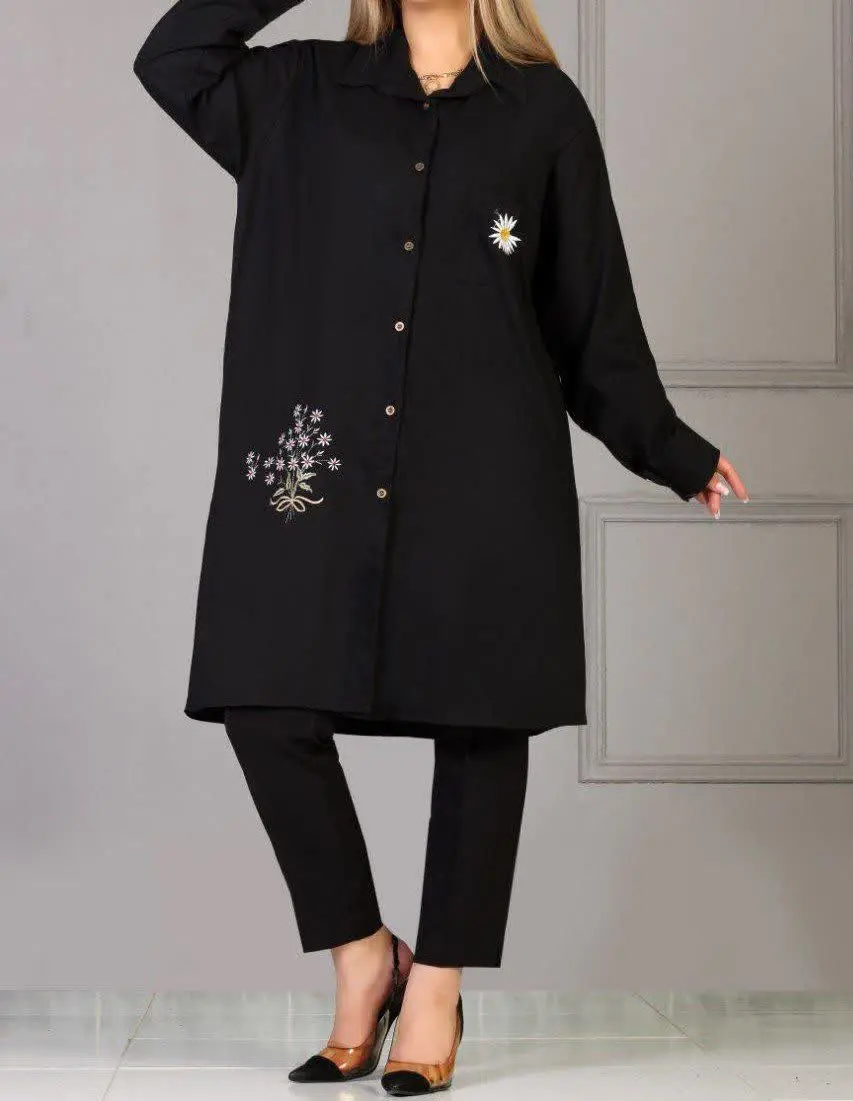 🖋نام: شومیز سایز بزرگ گلدوزی
