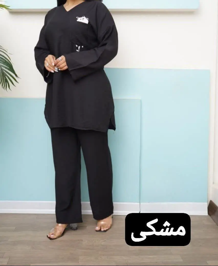 🖋نام: ست تونیک شلوار گربه
