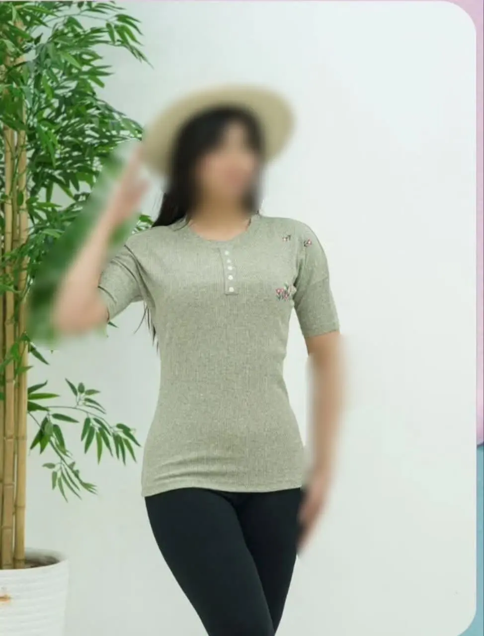 💥 #تیشرت خفاشی دکمه دار
