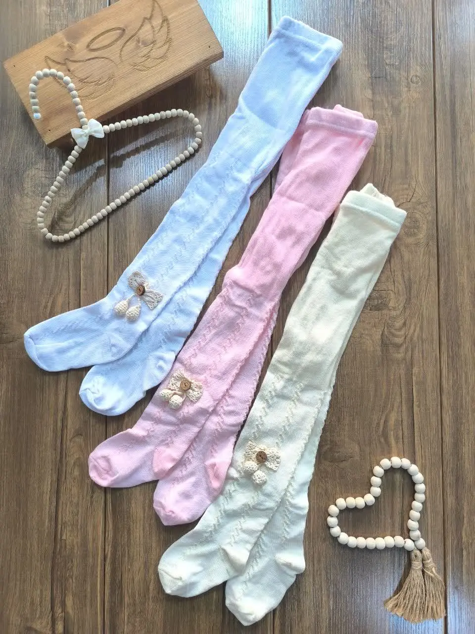 جوراب شلواری دخترانه پاپیون دار💝
