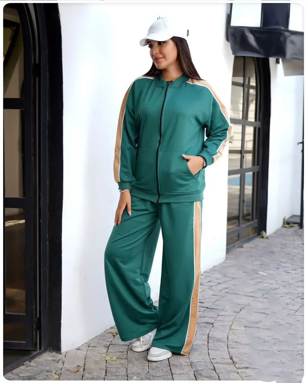 ست سویشرت شلوار بغل خط