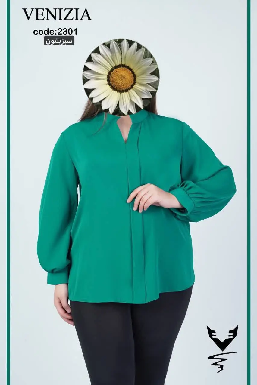 👚شومیز سجاف یه طرفه سایزبزرگ
