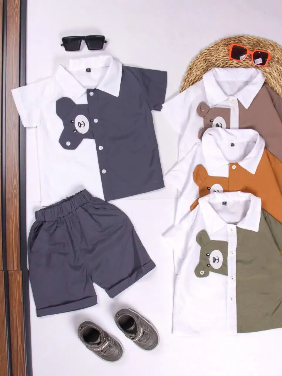 🐻 پیراهن شلوارک کله خرس🐻