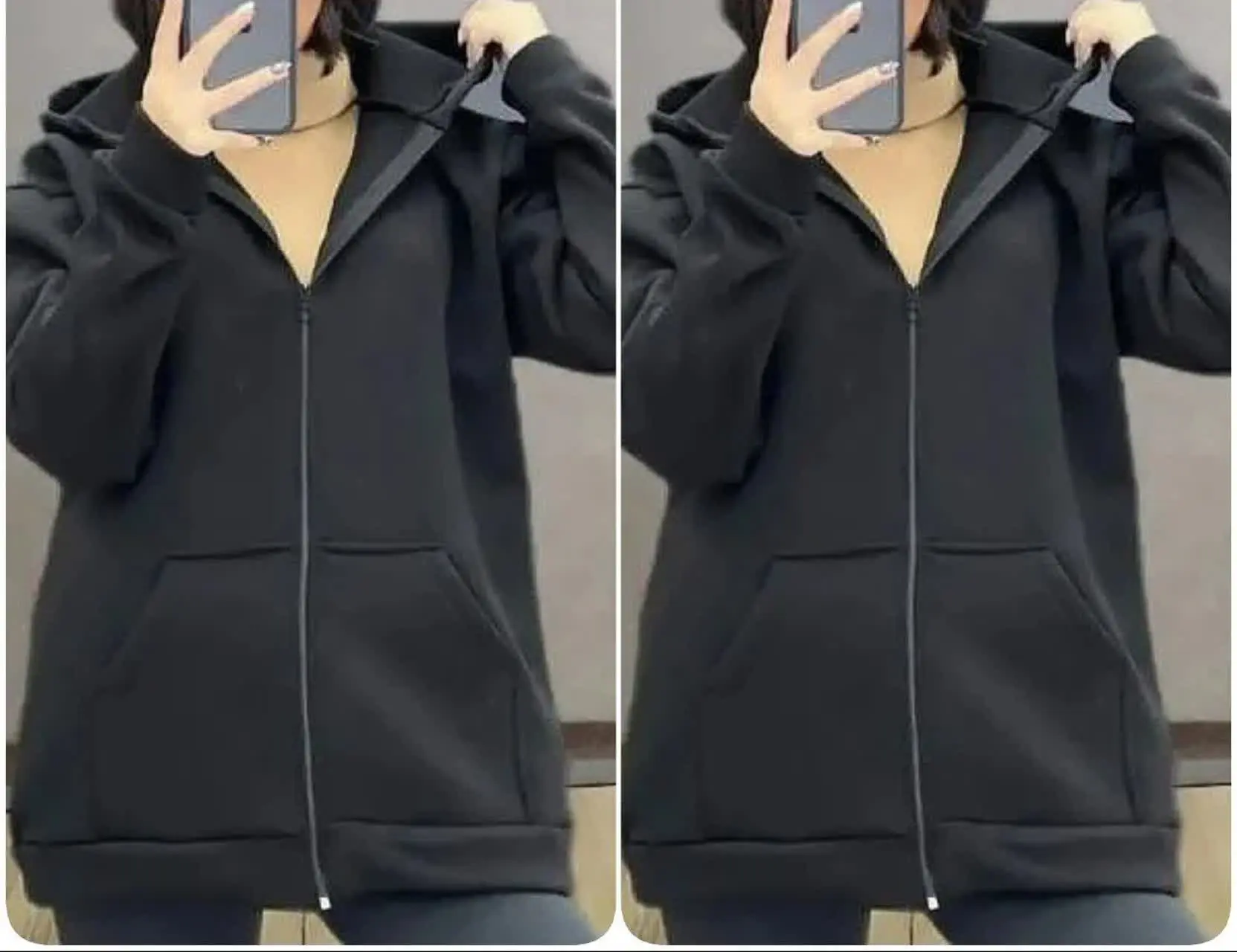 ❤️نام: سوییشرت جلو زیپ ساده
