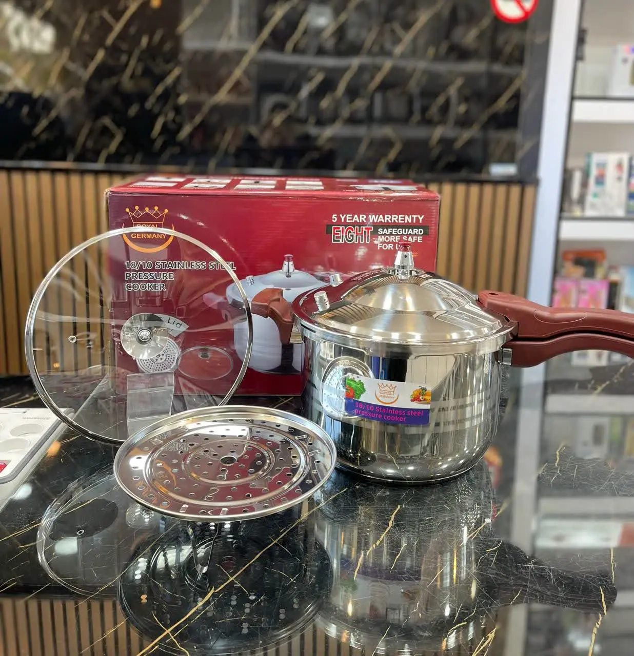 زودپز رو گازی استیل ROYAL💥