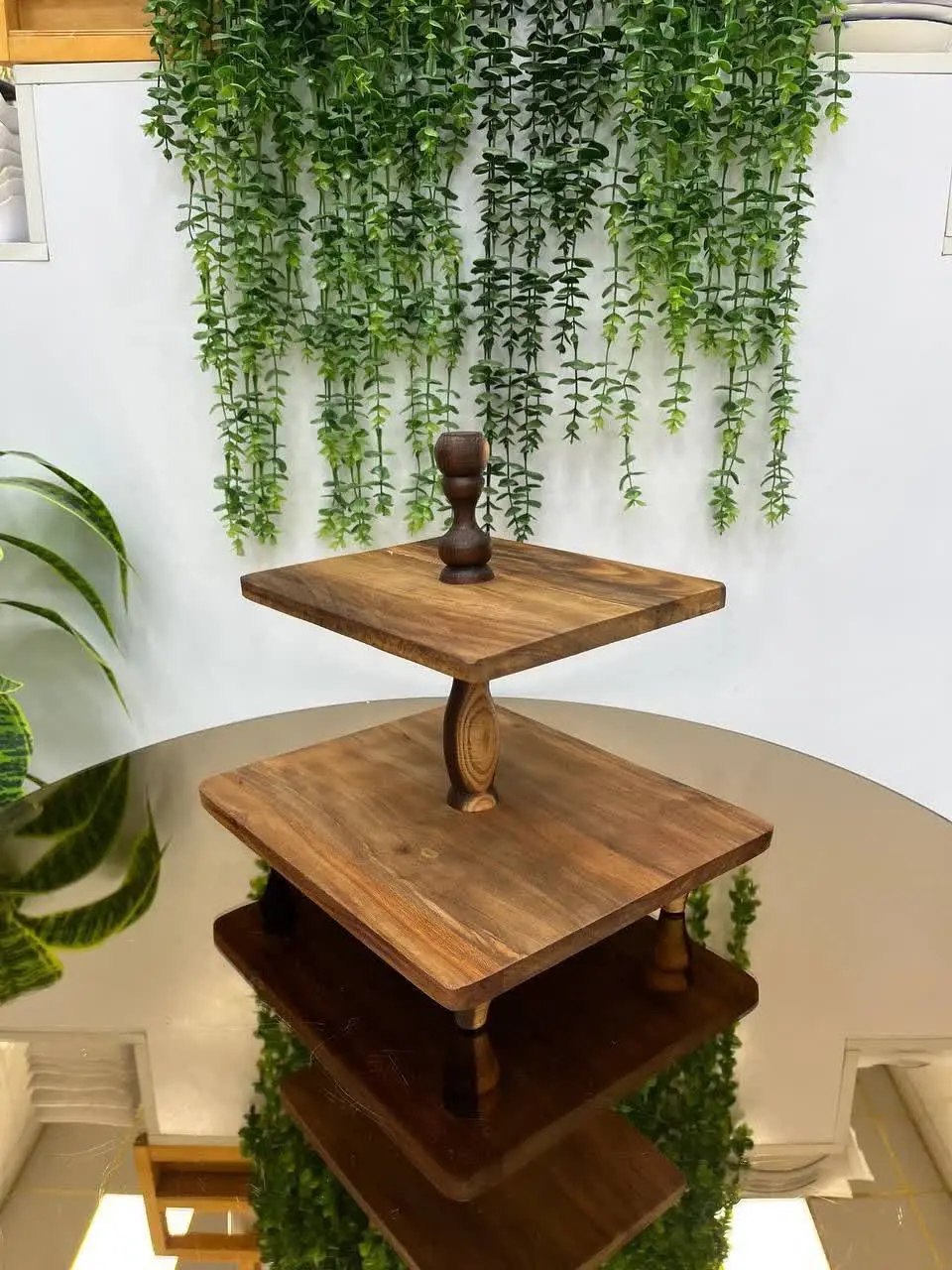 #شیرینی خوری ۲ طبقه چوب چنار🍓
