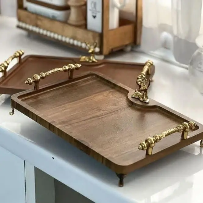 ✅ سینی دسته عثمانی گوزن و پایه دار
