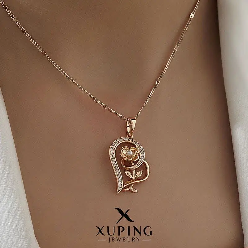 گردنبند قلب و رز از برند ژو...