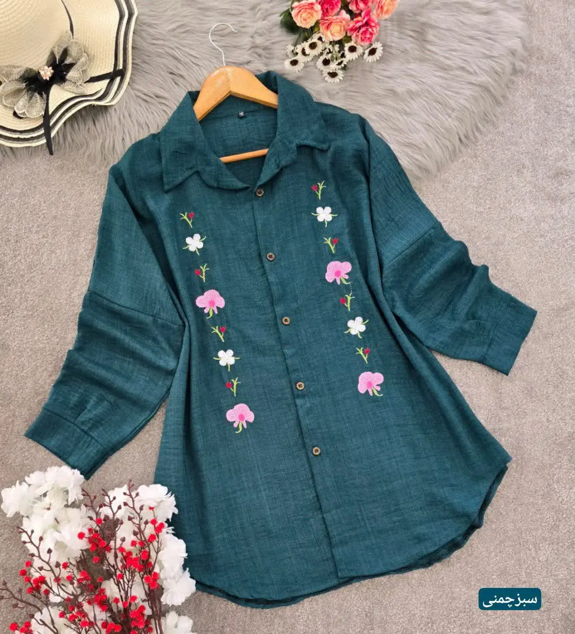 شومیز مانتویی شبدر 
