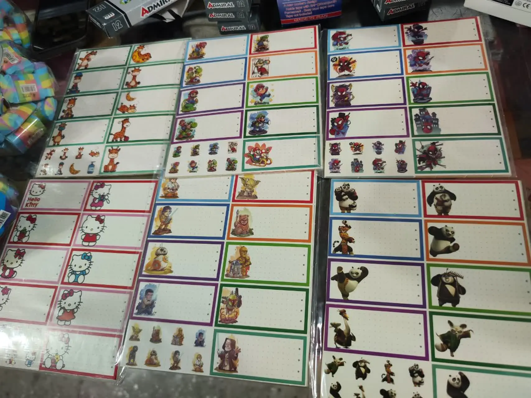 برچسب نام ۱۰ برگی
