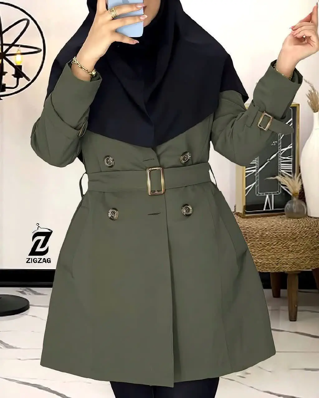 🍃نام: مانتو آستر دار پینک 
